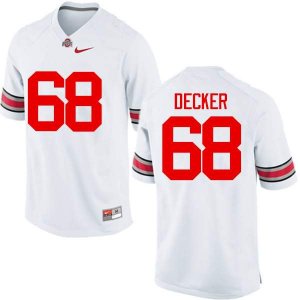 NCAA Ohio State Buckeyes Men's #68 Taylor Decker White Nike Football College Jersey IAL0445OY